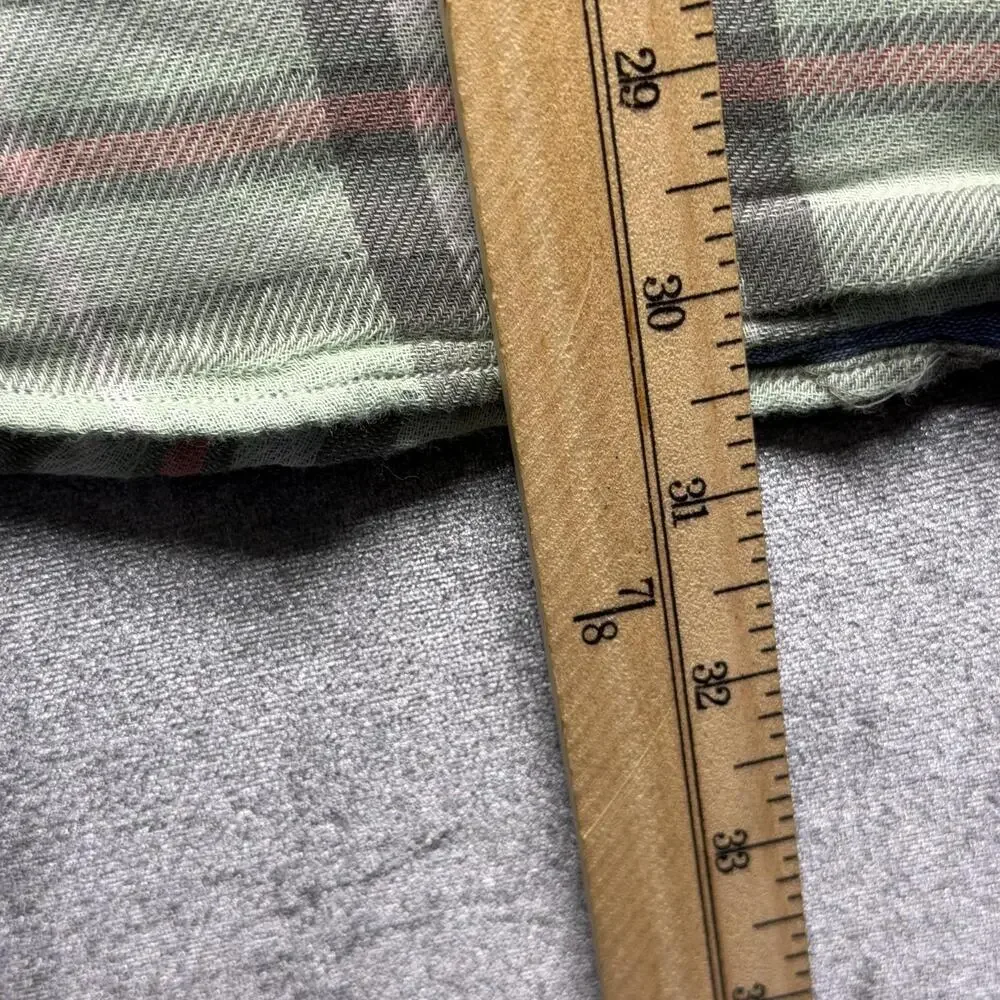 Polo Ralph Lauren Shirt Mens 2XL Green Plaid Classic Un tucked Button Up